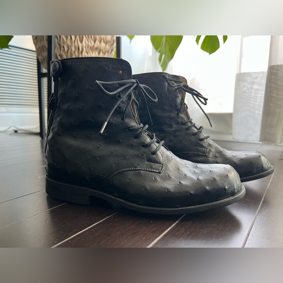 NEW Ostrich Leather Boots by Der Dau New York - Picture 3 of 10